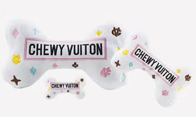 Chewy Vuiton Gift Box (White) With Purse - Gideon and Sadie Posh Dogs