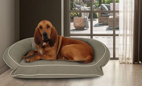 Eco-Friendly Dog Bed - Canvas Bolster - Gideon and Sadie Posh Dogs